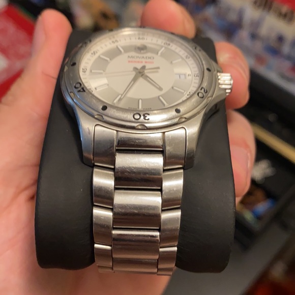Rare Movado 800 Series Silver Dial Stainless Steel **Open to Offers** - Picture 7 of 12